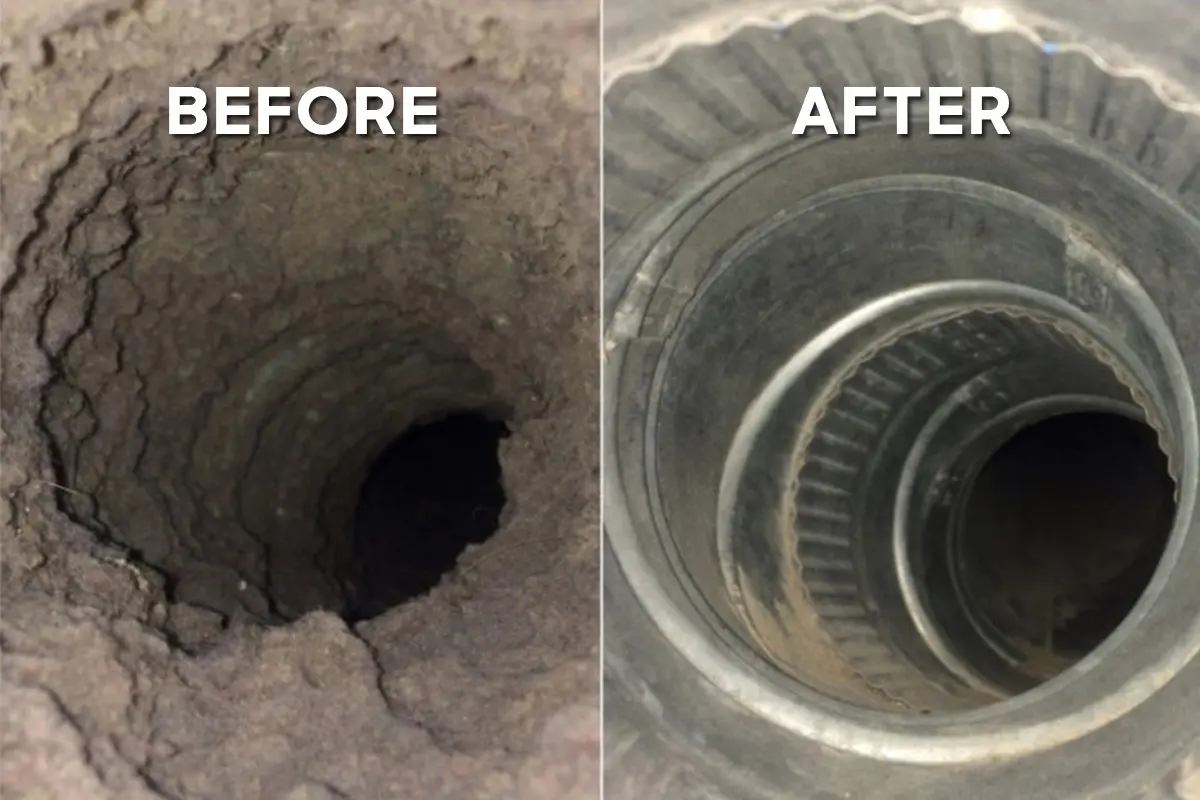 Professional dryer vent cleaning service